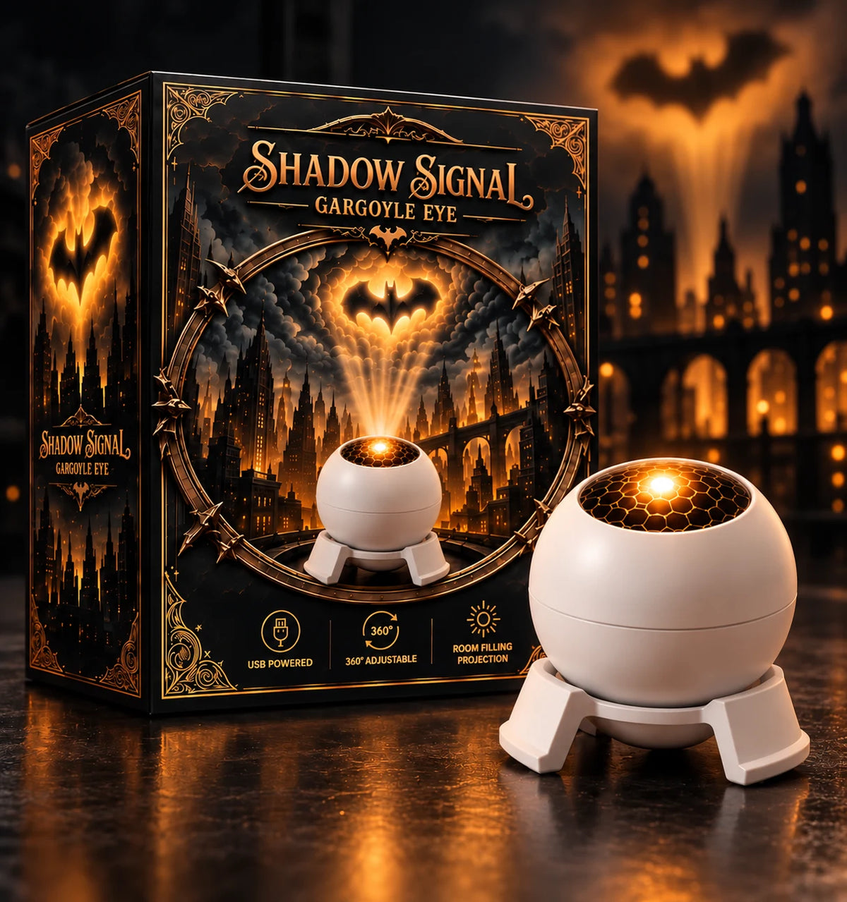 Gargoyle Eye Pearl White with packaging